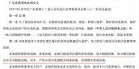 廣東省首部電力法規(guī)正式落地