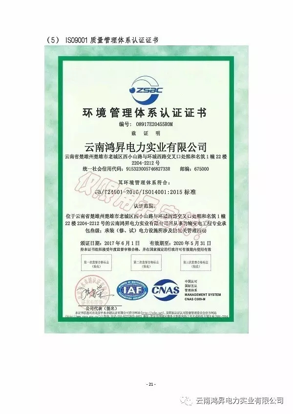 云南鴻昇電力實(shí)業(yè)有限公司售電業(yè)務(wù)概述