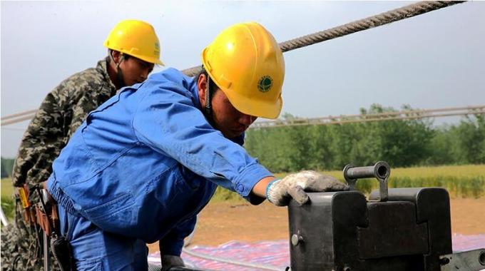 ±800千伏晉蘇線全面進(jìn)入架線施工高峰