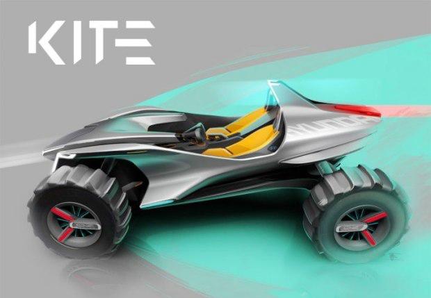 現(xiàn)代新款電動(dòng)汽車(chē)Kite 可變水上摩托艇 實(shí)現(xiàn)水陸兩用