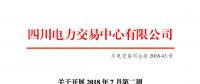 四川開展2018年7月第二周富余電量交易 電量總需求3.01億千瓦時