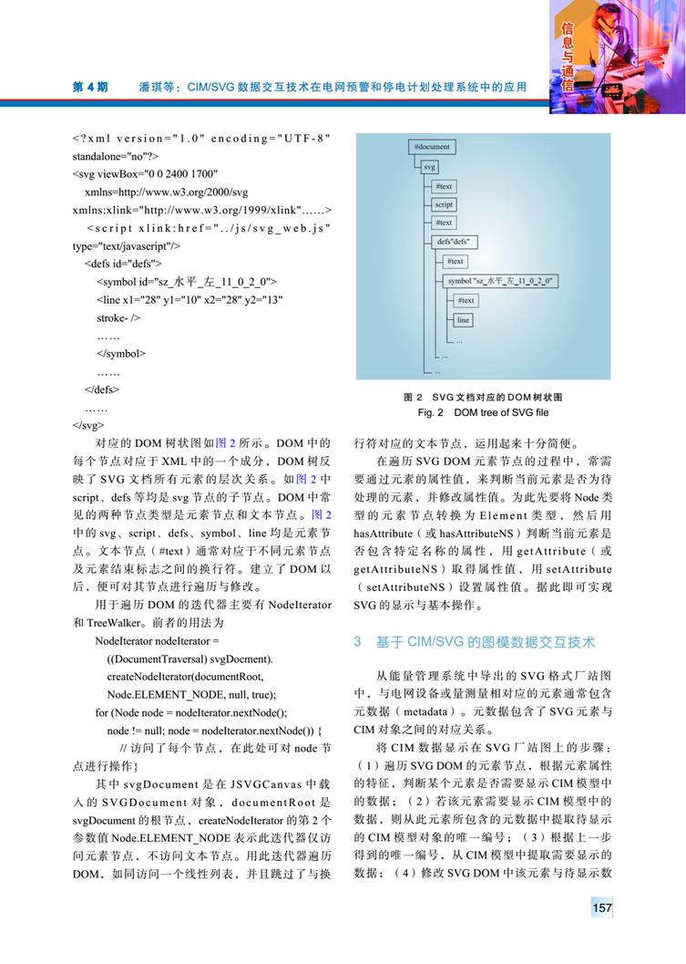 CIM/SVG 數(shù)據(jù)交互技術(shù)在電網(wǎng)預(yù)警和停電計(jì)劃處理系統(tǒng)中的應(yīng)用