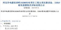 速看 | 河北華電蔚縣西嶺202MW風(fēng)電項(xiàng)目變壓器設(shè)備、220kV配電裝置中標(biāo)候選人公示 北極星<font color=
