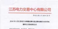江蘇9月增量掛牌及購電側月內合同電量轉讓交易：分別成交電量14.296、3.02億千瓦時