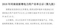 971家！河南公示2018年新增<font color=
