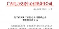 廣西公示擬列入售電公司目錄企業(yè)3家售電公司的注冊信息