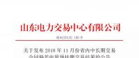 山東電力交易中心日前發(fā)布了《關于發(fā)布2018年11月份省內(nèi)中長期交易合同偏差電量預掛牌交易結(jié)果的公告》